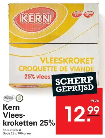 De Kweker Kern Vleeskroketten 25% aanbieding