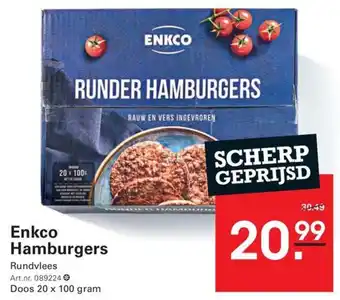 De Kweker Enkco Hamburgers aanbieding