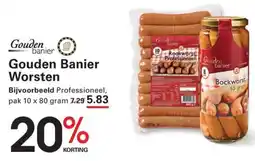 De Kweker Gouden Banier Worsten aanbieding