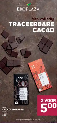 Ekoplaza Vivani Chocoladerepen aanbieding