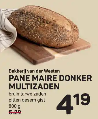 Ekoplaza Bakkerij van der Westen Pane maire donker multizaden aanbieding