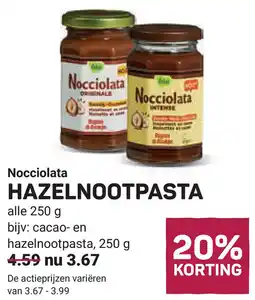 Ekoplaza Nocciolata Hazelnootpasta aanbieding