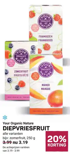 Ekoplaza Your Organic Nature Diepvriesfruit aanbieding