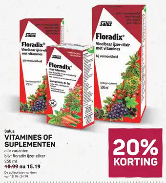 Ekoplaza Salus Vitamines of suplementen aanbieding