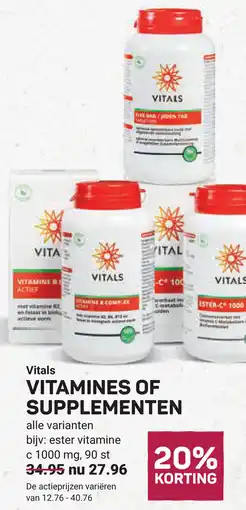 Ekoplaza Vitals Vitamines of supplementen aanbieding