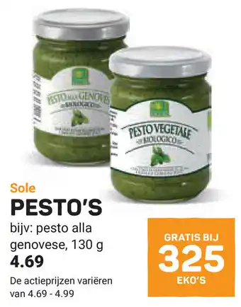 Ekoplaza Sole Pesto's aanbieding