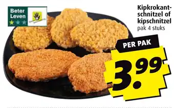 Boni Kip krokant schnitzel of kipschnitzel aanbieding