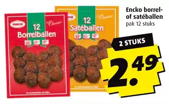 Boni Encko borrel of satéballen aanbieding