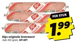 Boni Kips originele leverworst aanbieding