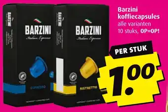 Boni Barzini koffiecapsules aanbieding