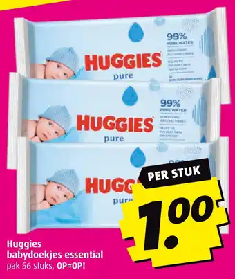 Boni Huggies babydoekjes essential aanbieding