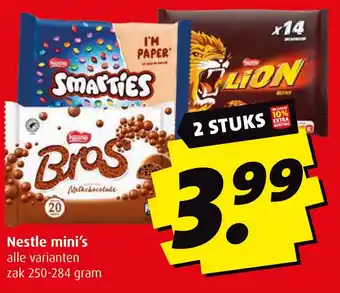 Boni Nestle mini's aanbieding