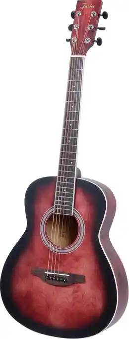 Bax-Music Fazley W55-COL-R-3/4 ColourTune western gitaar rood aanbieding