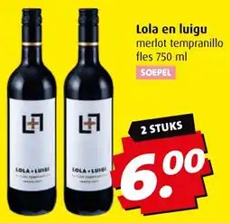 Boni Lola en luigu merlot tempranillo aanbieding