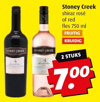 Boni Stoney Creek shiraz rosé of red aanbieding