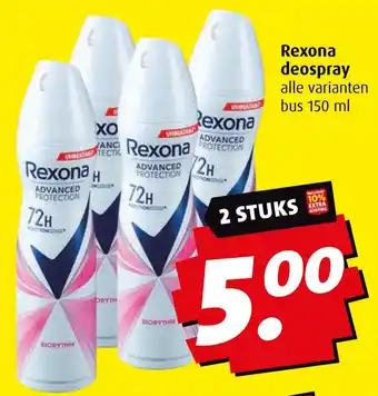 Boni Rexona deospray aanbieding