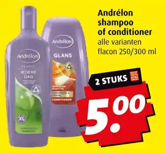 Boni Andrélon shampoo of conditioner aanbieding