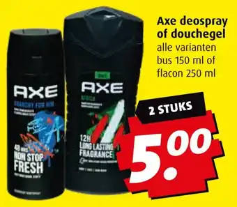 Boni Axe deospray of douchegel aanbieding