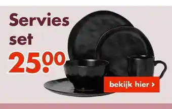 Wibra Servies Set aanbieding