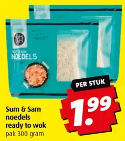 Boni Sum & Sam noedels ready to wok aanbieding