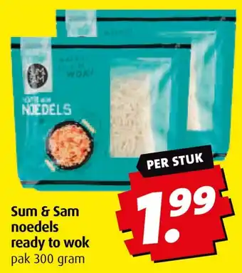 Boni Sum & Sam noedels ready to wok aanbieding