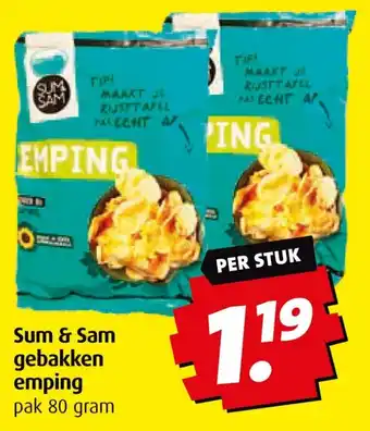 Boni Sum & Sam gebakken emping aanbieding