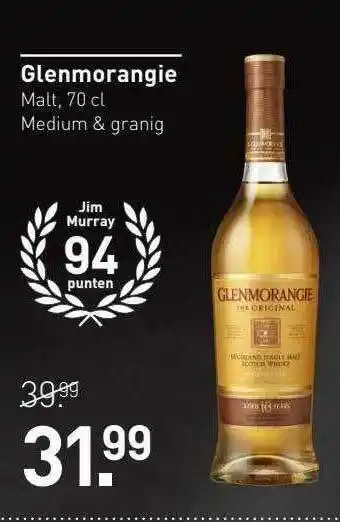 Gall & Gall Glenmorangie Malt, 70 Cl Medium & Granig aanbieding