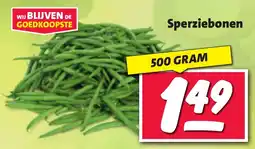 Nettorama Sperziebonen aanbieding