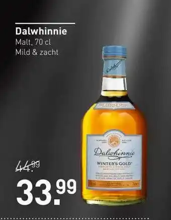 Gall & Gall Dalwhinnie Malt, 70 Cl Mild & Zacht aanbieding