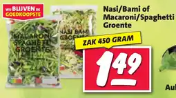 Nettorama Nasi, Bami of Macaroni, Spaghetti Groente aanbieding