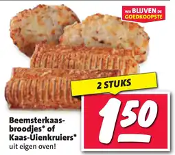 Nettorama Beemsterkaas- broodjes of Kaas Uienkruiers aanbieding