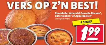 Nettorama Roomboter Amandel Gevulde Koeken, Boterkoeken of Appelkoeken aanbieding