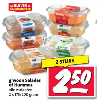 Nettorama G'woon Salades of Hummus aanbieding