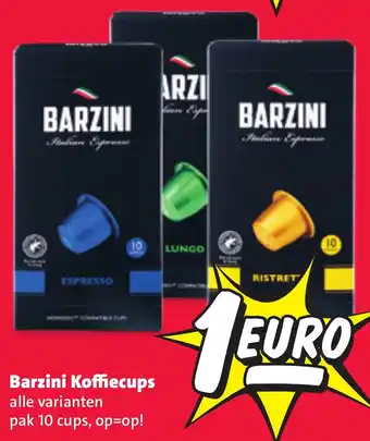 Nettorama Barzini Koffiecups aanbieding