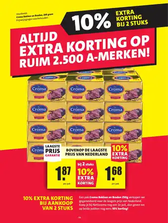 Nettorama Croma Bakken en Braden aanbieding