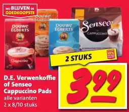 Nettorama D.E. Verwenkoffie of Senseo Cappuccino Pads aanbieding