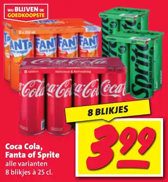 Nettorama Coca Cola, Fanta of Sprite aanbieding