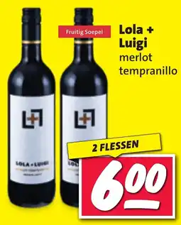 Nettorama Lola + Luigi merlot tempranillo aanbieding