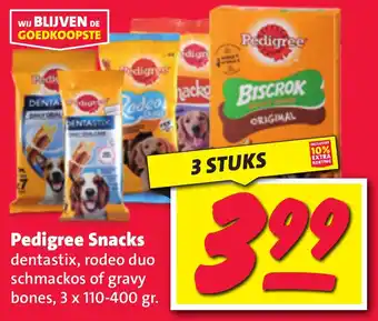 Nettorama Pedigree Snacks aanbieding