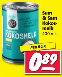 Nettorama Sum & Sam Kokosmelk aanbieding