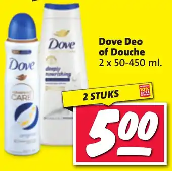 Nettorama Dove Deo of Douche aanbieding