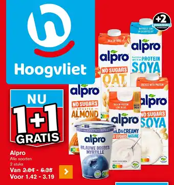 Hoogvliet Alpro aanbieding