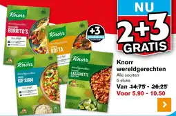 Hoogvliet Knorr wereldgerechten aanbieding