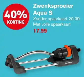 Hoogvliet Zwenksproeier Aqua S aanbieding