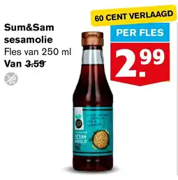 Hoogvliet Sum&Sam sesamolie aanbieding