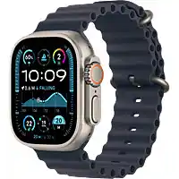 Bol.com Apple Watch Ultra 2 GPS + Cellular 49mm Natural Titanium Case with Navy Ocean Band aanbieding