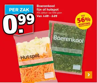 Hoogvliet Boerenkool fijn of hutspot aanbieding