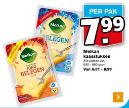 Hoogvliet Melkan kaasstukken aanbieding