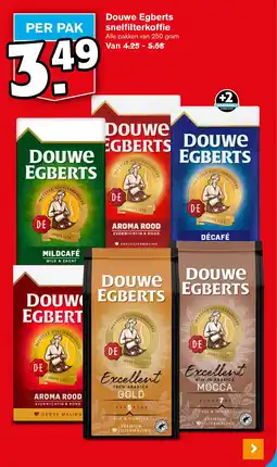 Hoogvliet Douwe Egberts snelfilterkoffie aanbieding