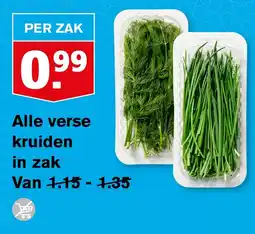 Hoogvliet Alle verse kruiden in zak aanbieding